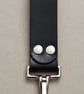 Leather Keyring Tactical Belt Dangler Spring Clip Hook Riveted - Image 2