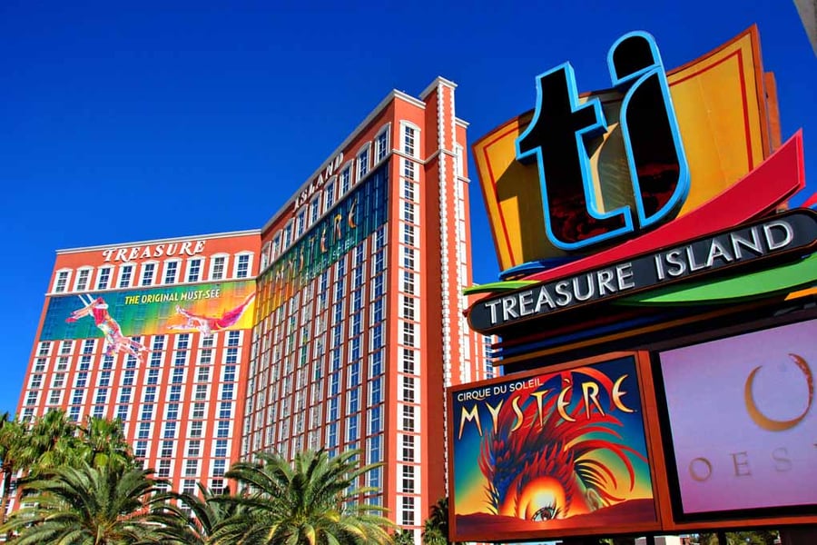 Treasure Island Hotel Las Vegas America Photograph Print