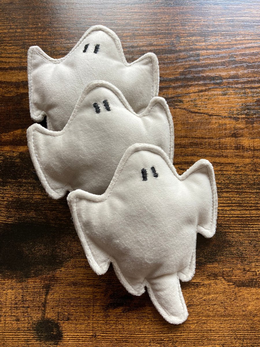 Handmade velvet Ghost Cat toy