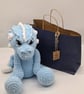 Handmade Crochet Dragon - Chunky Chenille Plush