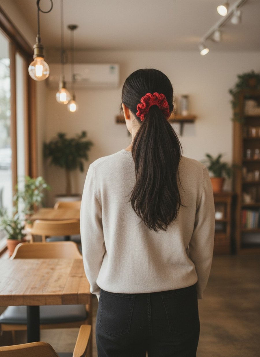 Hand crafted scrunchie 