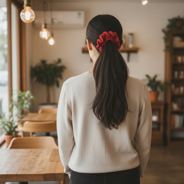 Hand crafted scrunchie 