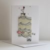 'Sailing' - Handmade C6 Blank Card