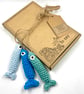 Three Little Crochet Sardines  - Image 1