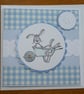 Happy Birthday Card - Rabbit in Wheelbarrow - Image 3