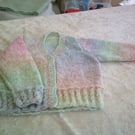 22 inch cardigan with cable design cuffs