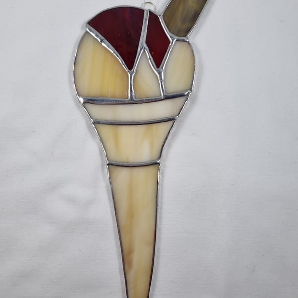 526 - Ice cream cone - handmade hanging decoration.