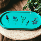Nature floral print Trinket dish tray 