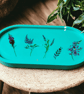 Nature floral print Trinket dish tray 