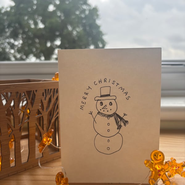 Snowman card