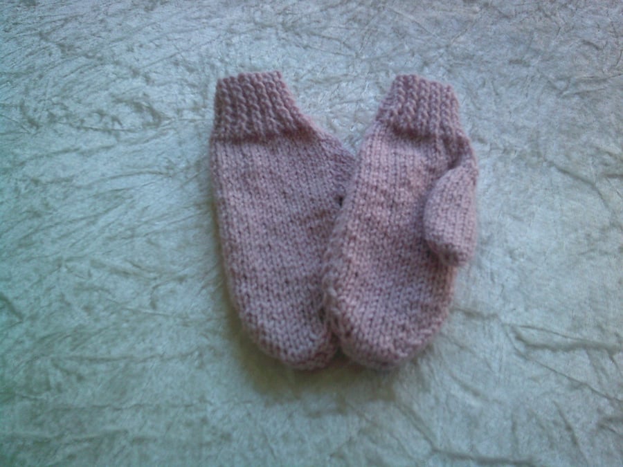 Child's Handed Knitted Mittens