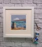 Stitched textile seascape picture…Love is a four legged word - Image 2