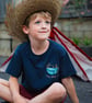 Childs 'Fill Your Cup' shirt. Children's navy blue nature lover T-Shirt - Image 2