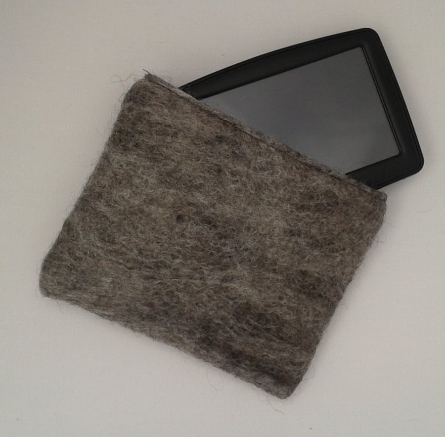 Sat Nav Case, Grey felt