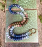 Blueberry Pecan Pie Hand Knotted Beaded Gemstone Necklace - Image 7
