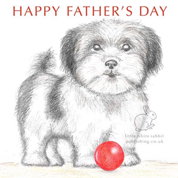 Dylan the Little Dog - Father's Day Card