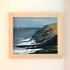 TREVOSE HEAD, CORNWALL - ORIGINAL FRAMED ACRYLIC PAINTING