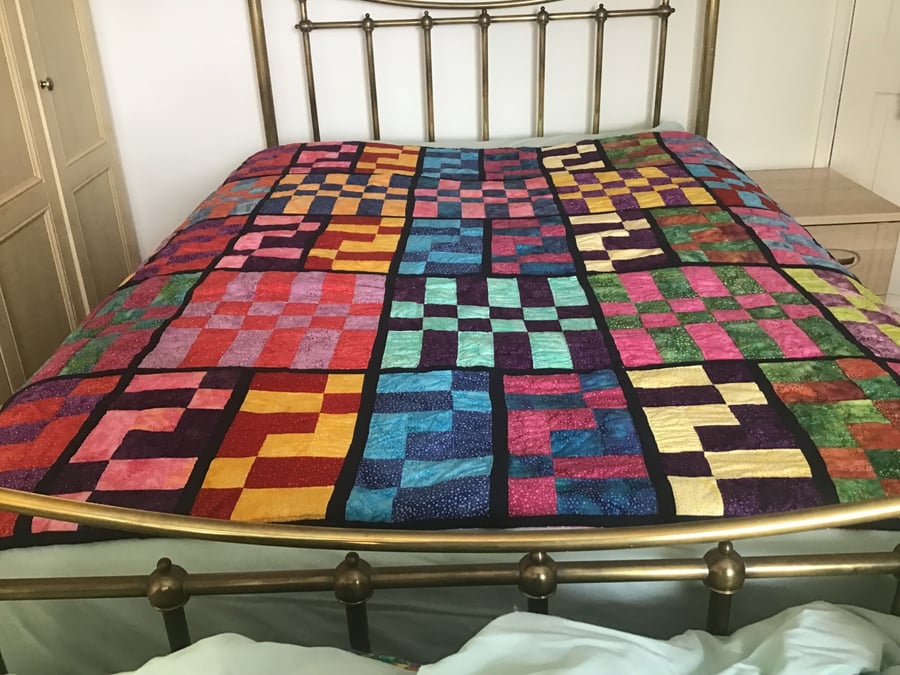 Handstitched Patchwork Quilt