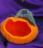 Handmade Felted Wool Pumpkin Bowl – Decorative Treat & Storage Basket