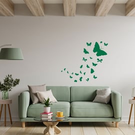 Butterflies Flying Vinyl Wall Art Decal Sticker Decor Art