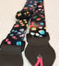  1 inch Wide Adjustable ukulele neck strap in Dark Batik  - Image 2