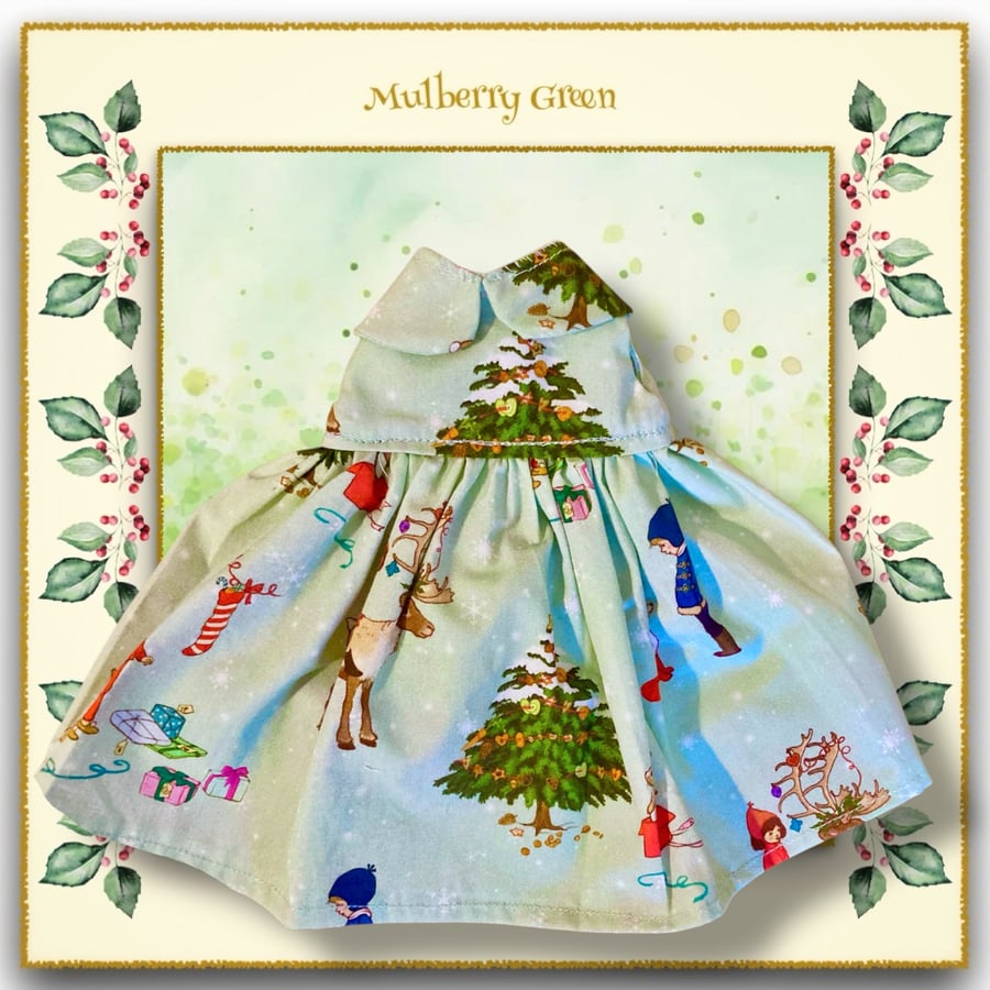 Christmas Dress with a Peter Pan Collar