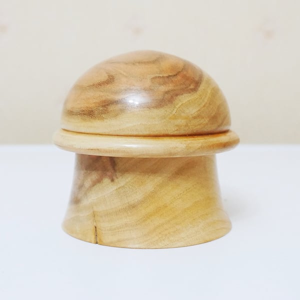 Mushroom Box. Hand Turned Trinket Box