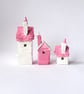 Tiny Pink Houses - Set of 3 - READY TO SHIP - Image 4