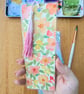 Bookmark Flowers Original Art, watercolour painting, laminated with tassel - Image 2