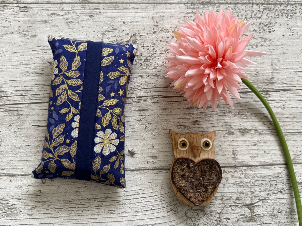 Fabric Pocket Tissue Holder - Travel Tissue Case - Reusable Tissue Pouch for Bag