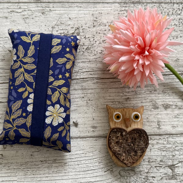 Fabric Pocket Tissue Holder - Travel Tissue Case - Reusable Tissue Pouch for Bag