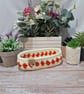 Glasses or trinket basket, hand crocheted  - Image 1
