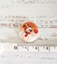 10 x Snowman Printed Wooden Buttons 20mm - Image 7