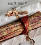 Antique Gold Batik Fabric Tote Bag Sewing Kit - Image 5