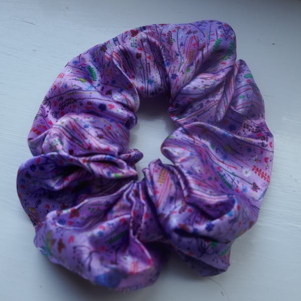 Colourful Floral   Scrunchy from my artwork design