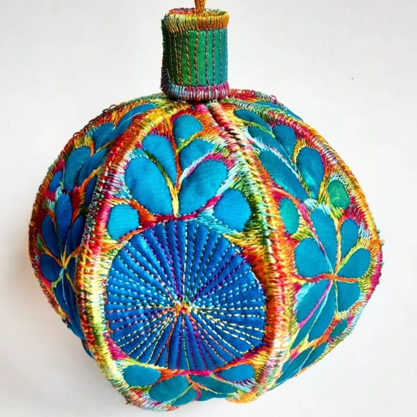 Christmas bauble Textile Hanging Decoration 