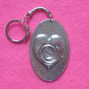 REDUCED! Pewter keyring,heart design