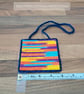 Wall art of blue, purple, yellow, and orange pattern, adjustable hang length - Image 2