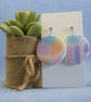 Round Pastel Statement Earrings
