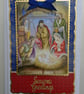 Christmas Card Season's Greetings Manger Nativity Scene 3D Luxury Handmade Card - Image 1