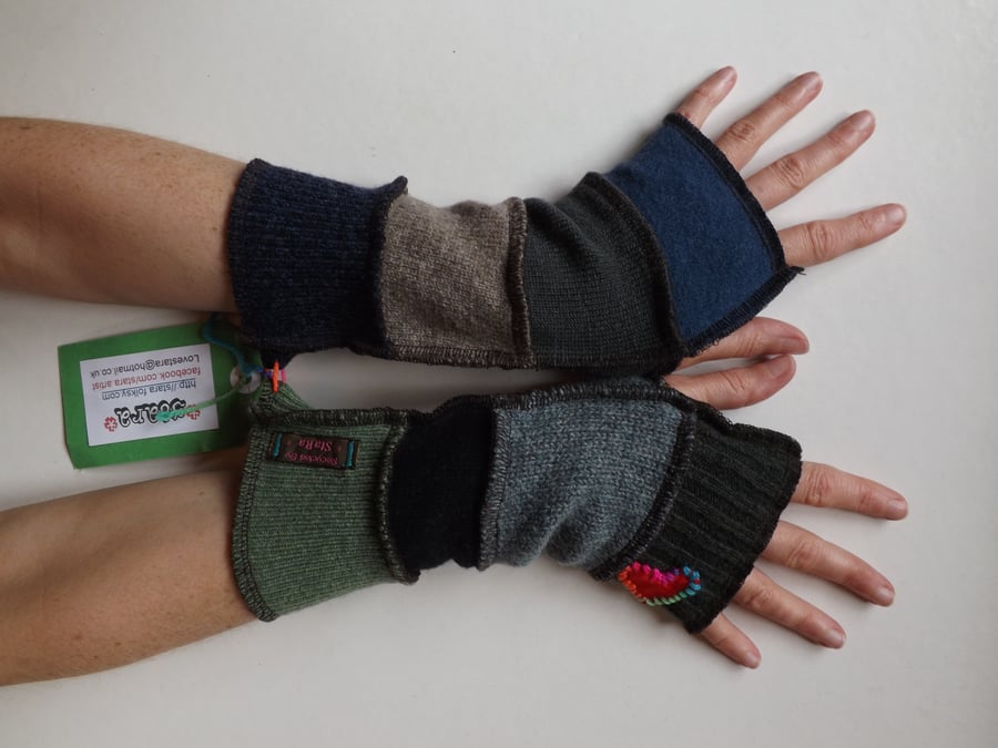 Upcycled Wristwarmers