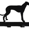 Whippet Silhouette Key Hook Rack - metal wall art