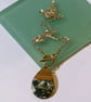 Walnut & Resin Pendant Necklace. - Image 5