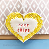 Small Ceramic heart decoration Swear words 