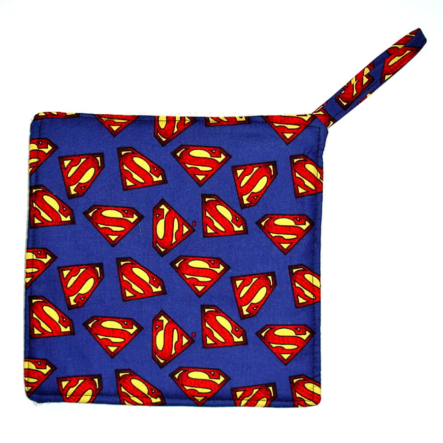 Superman Pot Holder Potholder Kitchen Grab Mat Pad