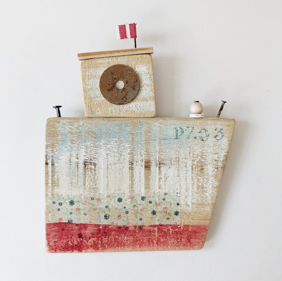 Rustic Wooden Boat Hanging