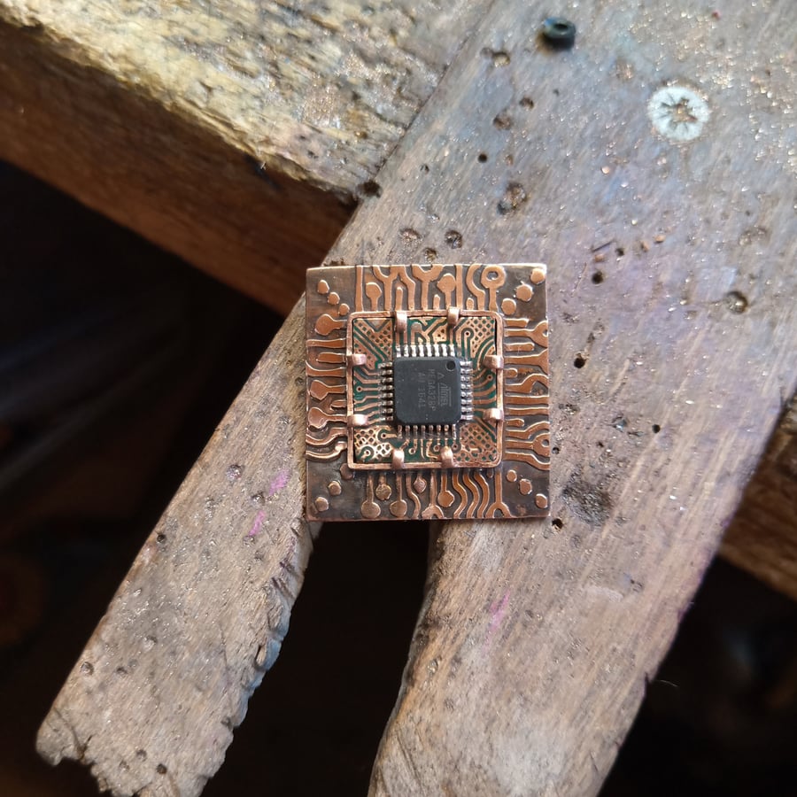 circuit board brooch