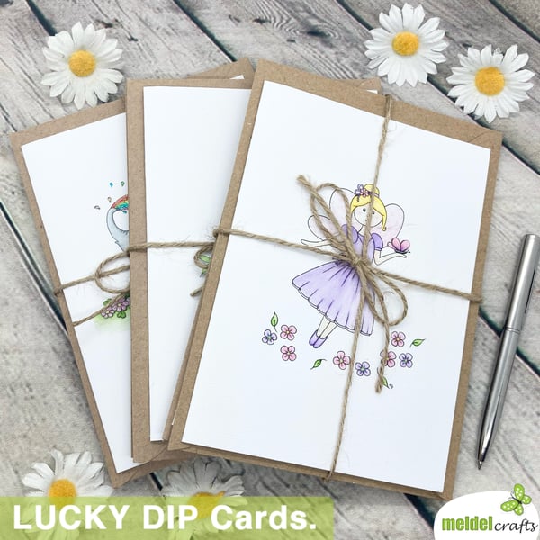 BEAUTIFUL BUNDLE - Bundle of 3 LUCKY DIP Any Occasion Cards
