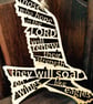 'Laser Tweet' - Isaiah 40 (wood, 18cm) - Image 4