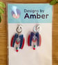 Ice Hockey Fan Earrings - Bookish Sports Merch Aesthetic Hoops - Image 8
